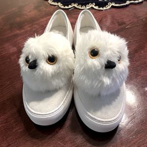 Katy Perry White Owl Novelty Sneakers